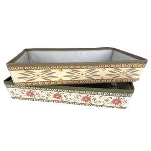 Temptations Casserole Dish Carrier Holder Set 2 Insulated Floral Southwestern - Picture 1 of 8