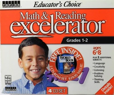 MATH & READING EXCELERATOR ( CS-327 ) Grades 1-2  Never Used - Image 1 of 4
