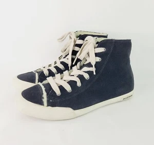 SeaVees Army Issue High Wintertide Womens 10 Black Suede Sneakers Lace Up Shoes - Picture 1 of 12