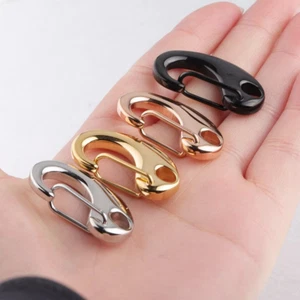 Stainless Steel Large Lobster Claw Clasps Snap Hooks for Diy Craft Keyrings Gold - Picture 1 of 15