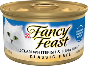 Purina Classic Pate Ocean Whitefish and Tuna Feast Classic getreidefrei nasse Katze F - Bild 1 von 12