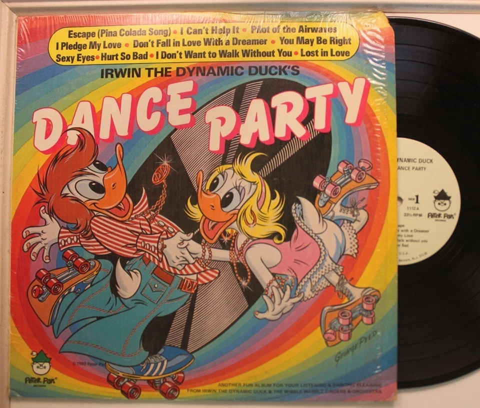 Irwin The Dynamic Duck Lp Dance Party On Peter Pan - Vg / VG (In Shrink) - Image 1 of 1