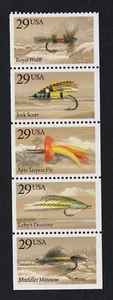 USA 1991 NUOVO DI ZECCA PESCA RIQUADRO DA 5 - Foto 1 di 1