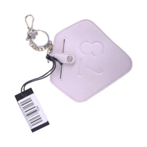 DIESEL Womens Keyring Pink Leather Id Card Small wallet Metal Link Chain Keyring - Picture 1 of 4