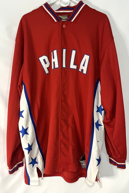 Mitchell & Ness Men's Philadelphia 76ers Black Cut Up Hoodie