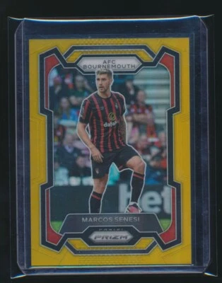 2023 Panini Prizm EPL Marco Senesi Gold /10 #234 Afc Bournemouth Premier league - Image 1 of 2