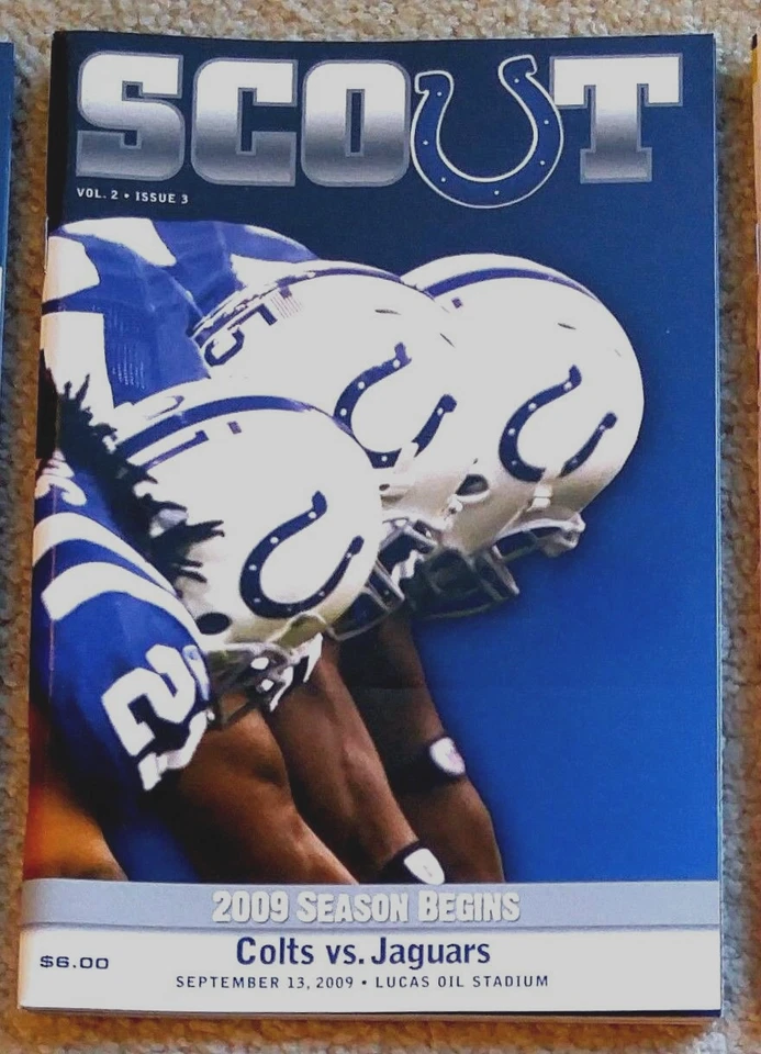 INDIANAPOLIS COLTS-JACKSONVILLE JAGUARS 2009 GAME PROGRAM-SUPER BOWL XLIV -MINT! - Image 1 of 1
