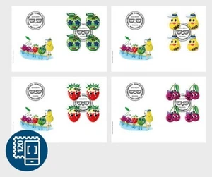 Switzerland 2025 suisse Funny fruits summer apple pear strawberry 4EN4v FDC PJ - Picture 1 of 1