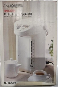 ZOJIRUSHI 5.0L Electric Hot Water Thermos Dispensing Pot CD-DEC50 Herb White - Picture 1 of 8