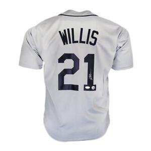 Dontrelle Willis Signed Detroit Grey Baseball Jersey (JSA)