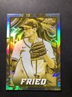 2022 Topps Fire Max Fried Gold-Minted Parallel Card #92 Atlanta Braves
