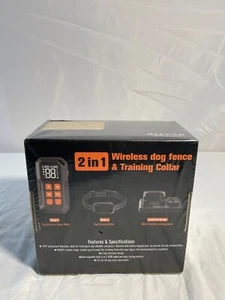 ZZWD Vibration & Shock Mode 2 In 1 Wireless Dog Fence & Training Collar - Picture 1 of 12