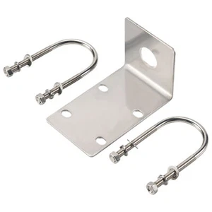 Stainless Steel Antenna Mount Bracket with U  Bolts for Ham UHF VHF CB1297 - Zdjęcie 1 z 7