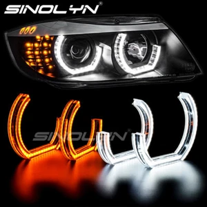 LED Angel Eyes Halo Ring For BMW E90 E92 E93 E60 E82 F30 F31 M3 DTM LCI M4 Style - Picture 1 of 12