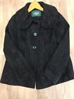 Per Una Ladies Jacket, Size 12, Navy/Green Mix, Wool Blend, Single Breasted, Vgc