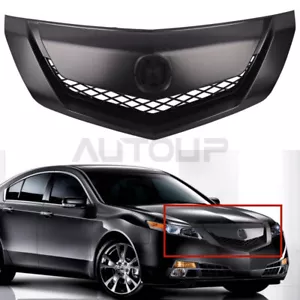For 2009-2011 Acura TL Front Bumper Upper Full Black Mesh Grille 75125TK4A01ZA - Foto 1 di 9