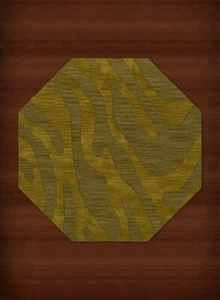 Green Swirls Lines Stripes Transitional Area Rug Animal Print DV2 - Picture 1 of 35