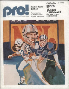 1973 BEARS vs CARDINALS Football Game Program - Picture 1 of 1
