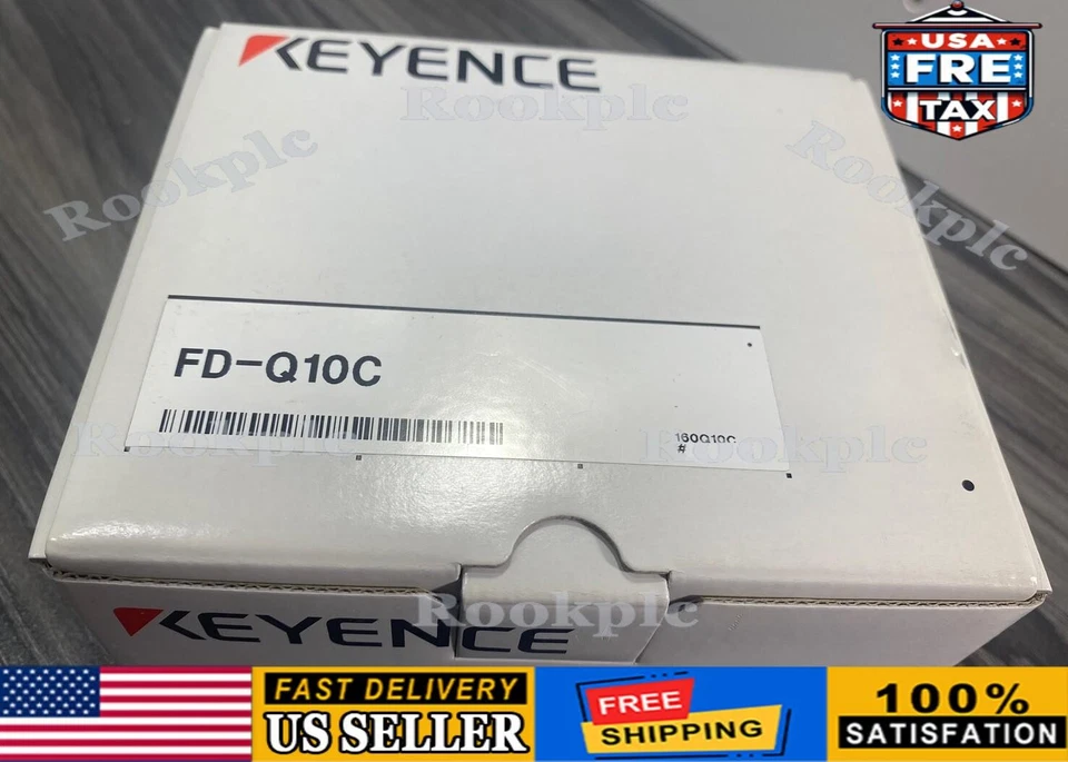 New Keyence FD-Q10C Clamp-on Digital Flow Sensor w/ Sensor Bracket 20-30VDC -USA - Image 1 of 4