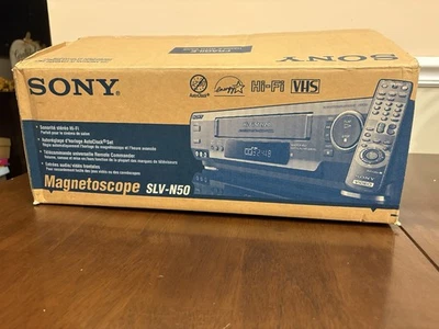 Reproductor VHS VCR VHS Sony SLV-N50 4 cabezales Hi-Fi nuevo caja abierta sin control remoto y manual Foto 1 de 4
