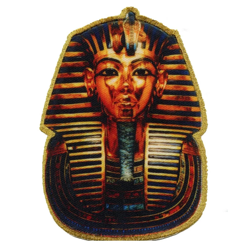King Tut Tutankhamun Digitally Printed Iron On Patch - Image 1 of 1