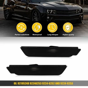 Lámparas LED de parachoques laterales ahumadas 2CS PARA Chevy Camaro 2010-2015 d - Imagen 1 de 10