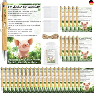 TZEKING 30 Sets Glücksstift Kugelschreiber Geschenke,Gastgeschenke