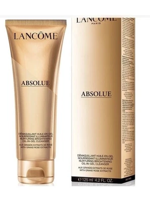 Limpiador iluminador aceite en gel Lancome Paris ABSOLUE 4,2 oz/125 ml nuevo en caja Foto 1 de 4
