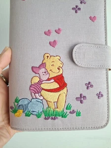Amazing Vintage Disney WINNIE THE POOH Embroidered Binder | Notebook | Calendar - Picture 1 of 7