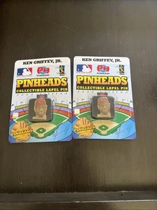(2)Vintage 2000 Ken Griffey Jr Pinheads Collectable Lapel Pins - Picture 1 of 1