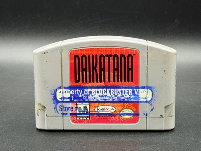Cartucho de juego suelto Daikatana Nintendo 64 N64 Blockbuster solo auténtico Kemco Foto 1 de 2