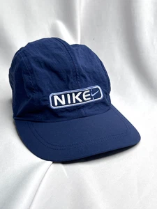Nike Dri-Fit Blue Flexfit Fitted Hat L/XL Swoosh Logo Cap Stretch Fit - Picture 1 of 5