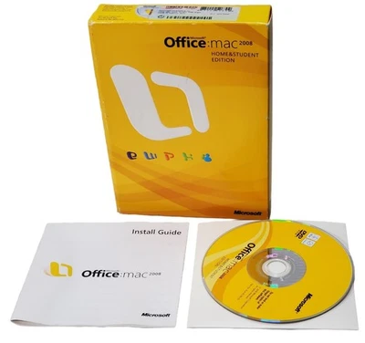 Microsoft Office Mac 2008 Home & Student Edition w/ 3 Product Keys - Image 1 of 4