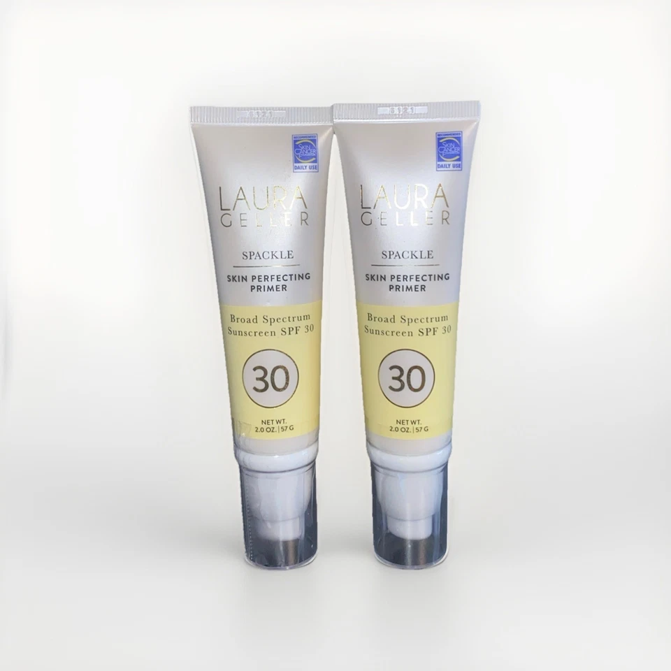 TWO- LAURA GELLER NEW YORK Spackle Skin Perfecting Primer 2 oz. EA  NEW & SEALED - Image 1 of 1