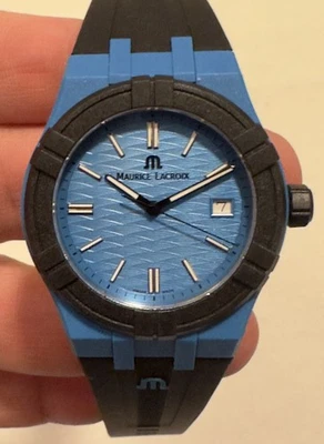 Novo Relógio Masculino Maurice Lacroix Aikon Tide Azul 40mm  - Imagem 1 de 4