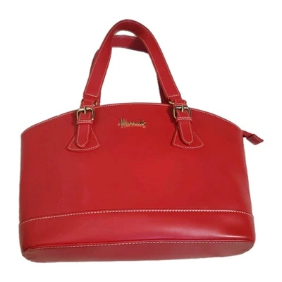 Harrods Purse bag PVC Red Satchel Classic Medium  - Image 1 of 4