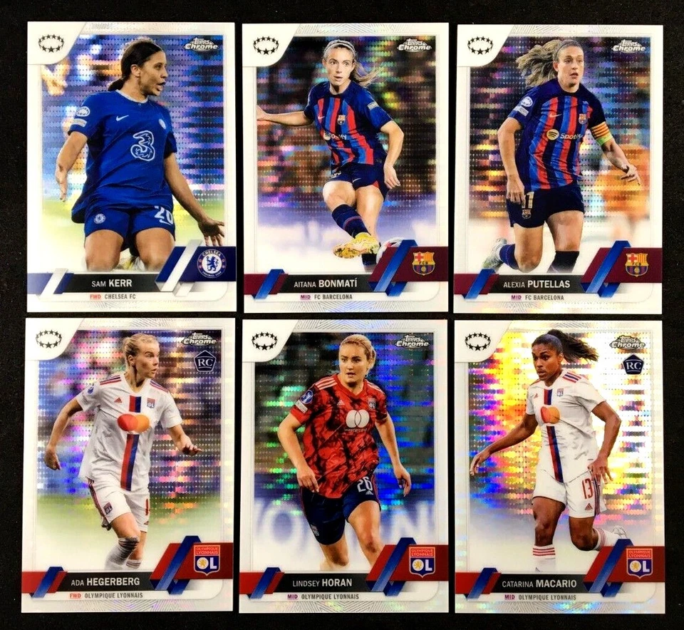 2022-23 Topps Chrome UEFA Women’s Champions League Soccer PULSAR - Pick Your Own - Image 1 of 1