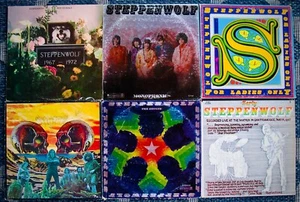 STEPPENWOLF~6 Classic Hard Rock Albums~Psych Rock~John Kay~A Nice Set Of 6 LP's - Picture 1 of 8