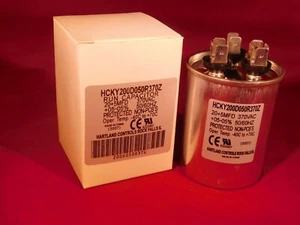 Condensador de llenado de aceite de funcionamiento de motor eléctrico de doble tapa 20/5 MFD 370v HVAC 20-5 - Imagen 1 de 1