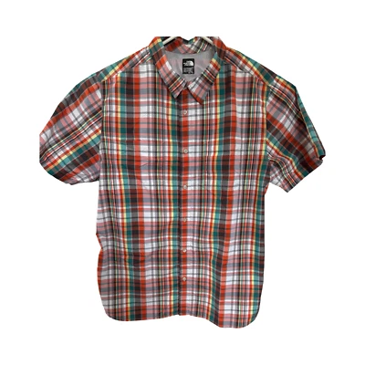 Camisa xadrez manga curta The North Face, multicolorida, colarinho tamanho XL colorida - Imagem 1 de 4