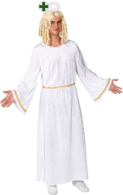 70053-ORLOB Engel Kostüm Herren Engelskostüm Weihnachtsengel weiß gold mit Heiligenschein KK