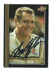 1998 BUDDY BAKER UPPER DECK MAXX RACE CARDS 1988-1992 TRADING CARD #112 SIGNED