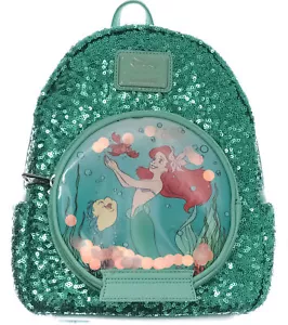 Disney Snow Globe Series Ariel The Little Mermaid Mini Backpack by Loungefly - Picture 1 of 10
