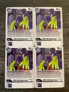 x4 ADR-08 Optimizer EX2-053 C Playset Digimon TCG Digital Hazard - Picture 1 of 1