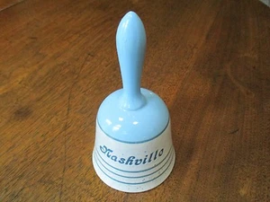 CAMPANA DE RECUERDO DE COLECCIÓN 5 1/2" AZUL-GRIS COLOR ESCOCÉS, PIEDRA DE GRANITO JAPONÉS ""NASHVILLE - Imagen 1 de 8