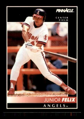 1992 BASEBALL 1992 Pinnacle Junior Felix California Angels #220 1 - Image 1 of 2