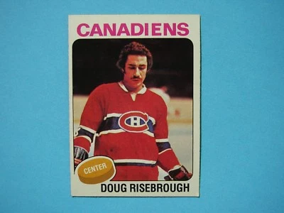 1975/76 TOPPS NHL HOCKEY CARD #107 DOUG RISEBROUGH ROOKIE EX/NM SHARP!! 75/76 - Image 1 of 2