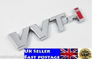 Vvt-I Toyota Argento ABS Stemma Emblema Logo Adesivo Avensis Ts T2 Corolla Yaris - Imagen 1 de 9