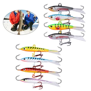 Goture Winter Fishing Lures Ice Jig Minnow Artificial Bait Carp Walleye 4pcs/lot - Picture 1 of 15