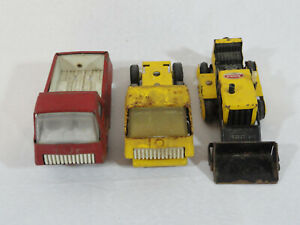 Tonka Mini's construction lot of 3~metal~rust dust, restore project~manvace~VTG